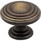 Jeffrey Alexander 1-1/4" Diameter Antique Brushed Satin Brass Stacked Bremen 2 Cabinet Knob 137ABSB - alternate 1